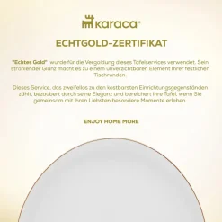 Karaca Stream Pure Middle 34-Teiliges 6-Personen Frühstücksset Gold