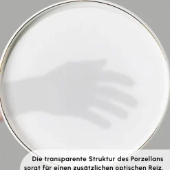 Karaca Stream Pure Sunset 34-Teiliges 6-Personen Frühstücksset Gold