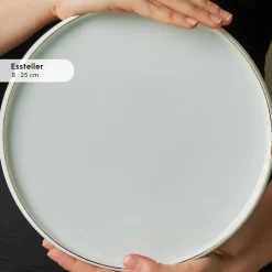 Karaca Stream Pure Sunset 34-Teiliges 6-Personen Frühstücksset Gold