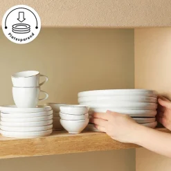 Karaca Stream Pure Sunset 34-Teiliges 6-Personen Frühstücksset Gold