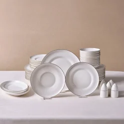 Karaca Streamline Nefeli Gold 12 Personen Geschirrset, 56 Teilig