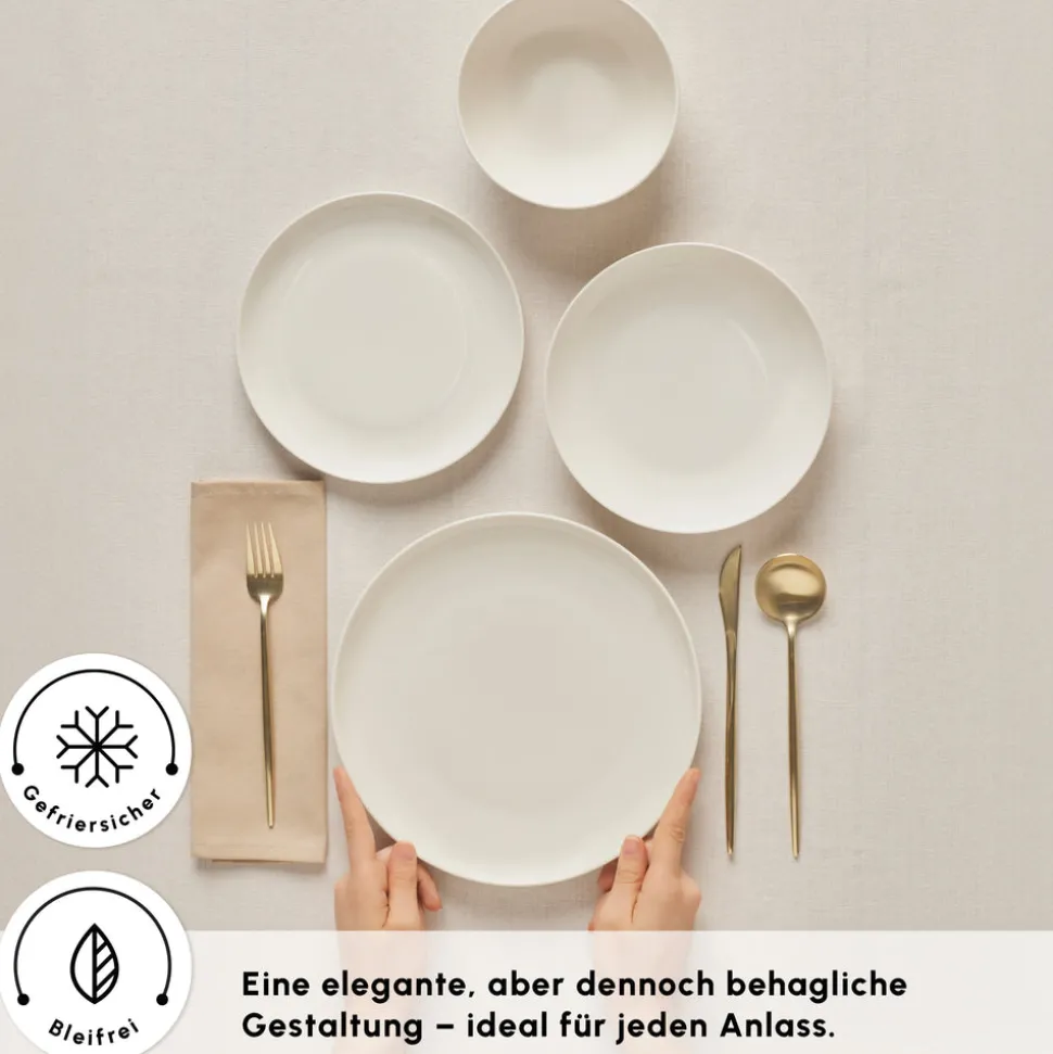 Karaca Streamline Remi 24-teiliges Tafelservice für 6 Personen