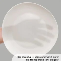 Karaca Streamline Rubicon 24-teiliges Tafelset für 6 Personen, Weiß