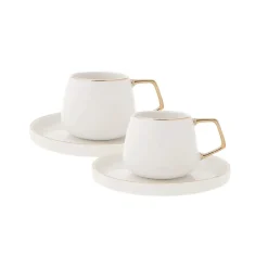 Karaca Streamline Saturn 2er-Set Kaffeetassen