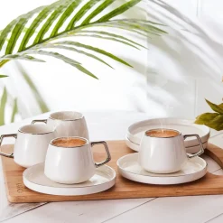 Karaca Streamline Saturn Platinum 6 Personen Kaffeetasse Set