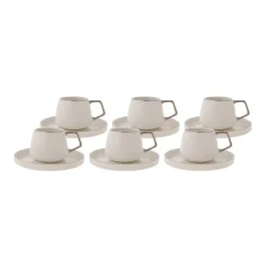 Karaca Streamline Saturn Platinum 6 Personen Kaffeetasse Set