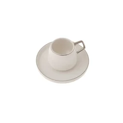 Karaca Streamline Saturn Platinum 6 Personen Kaffeetasse Set
