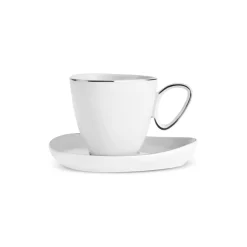 Karaca Streamline Tribe 2-teiliges Tassenset, Weiß-Gold