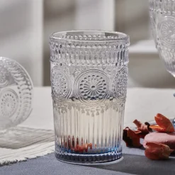 Karaca Sunflower Getränke Glas, Blau