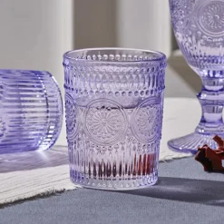 Karaca Sunflower Wasserglas Lila