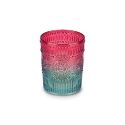 Karaca Sunflower Wasserglas 250 ml, Rot Grün