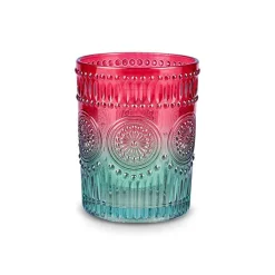 Karaca Sunflower Wasserglas 250 ml, Rot Grün