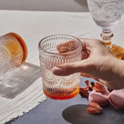 Karaca Sunflower Wasserglas, Orange