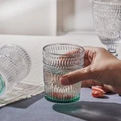 Karaca Sunflower Wasserglas, Grün