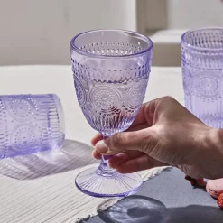 Karaca Sunflower Weinglas, Lila