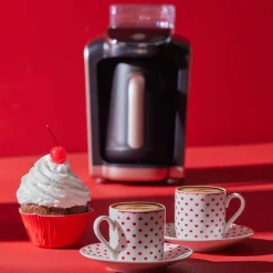 Karaca Sweet Love für 2 Personen Kaffeetasse, 90 ml