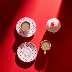 Karaca Sweet Love für 2 Personen Kaffeetasse, 90 ml