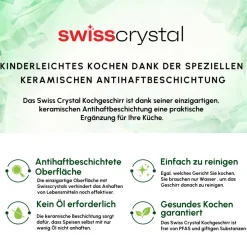 Karaca Swiss Crystal Almond Cream Pfanne mit Edelstahlgriff 16 cm