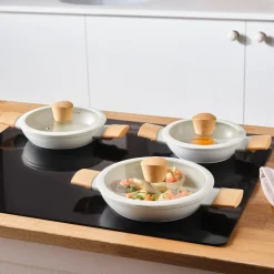 Karaca Swiss Crystal Almond, 6 teiliges Schmortopf Set, Induktion