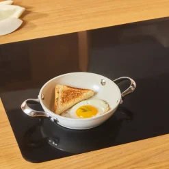 Karaca Swiss Crystal Almond Cream Handle Flache Kasserolle 16 cm