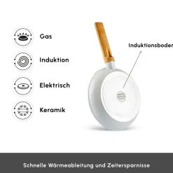 Karaca Swiss Crystal Almond Cream 12-teiliges Kochgeschirr-Set