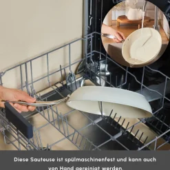 Karaca Swiss Crystal Almond Cream Saucenpfanne 14 Cm