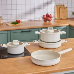 Karaca Swiss Crystal Ceramica Valenti 7-Teiliges Kochgeschirr-Set