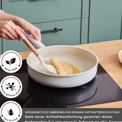 Karaca Swiss Crystal Ceramica Valenti 7-Teiliges Kochgeschirr-Set