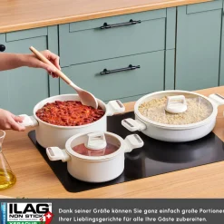 Karaca Swiss Crystal Ceramica Valenti 7-Teiliges Kochgeschirr-Set