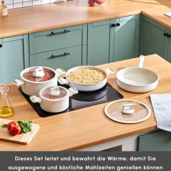 Karaca Swiss Crystal Ceramica Valenti 7-Teiliges Kochgeschirr-Set