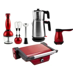 Karaca 4-teiliges Küchenkleingeräte Redgold Heiratsset