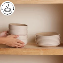 Karaca Terra 36-Teiliges 8-Personen Geschirrset Creme