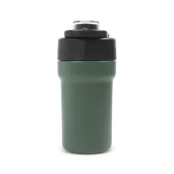 Karaca Thermosteel Camping 2-in-1 Edelstahl-Thermosflasche 450 ml Khaki