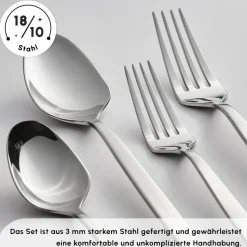 Karaca Thor Elegance Besteckset , 84 teilig, 12 Personen