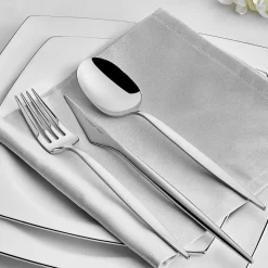 Karaca Thor Tafelbesteck- Set Gabel, Löffel und Messer für 12 Personen, 84- teilig, Elegance mit Box
