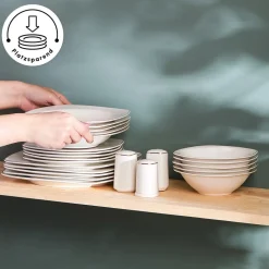 Karaca Timeless Gold Square Geschirr-Set für 12 Personen, 84-teilig