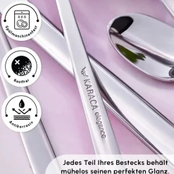 Karaca Tivoli 60-teiliges Besteck-Set für 12 Personen