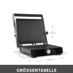 Karaca Toastmaster Inox Toaster und Grillmaschine, 2000W