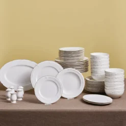 Karaca Tobias Gold 12 Personen Geschirrset, 56 Teilig