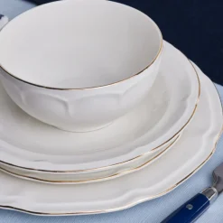 Karaca Tobias Gold 12 Personen Geschirrset, 56 Teilig