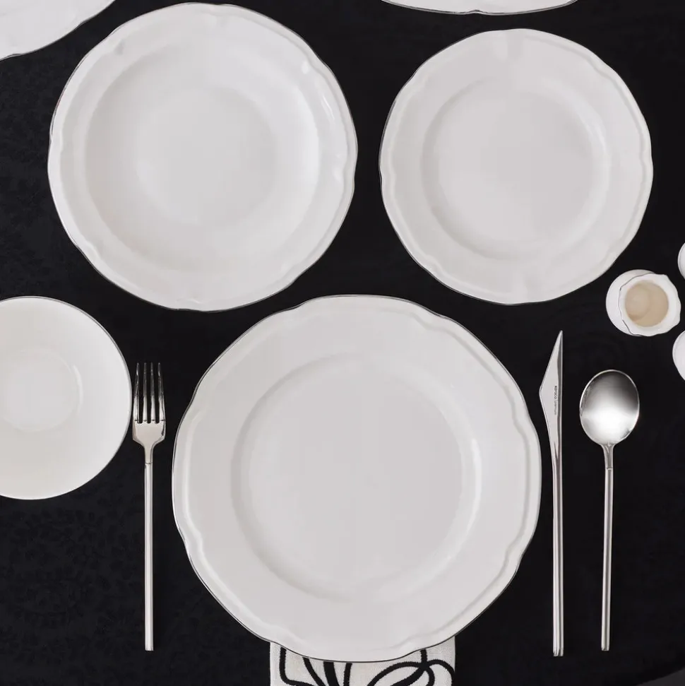 Karaca Tobias Platinum 12 Personen Geschirrset, 56 Teilig