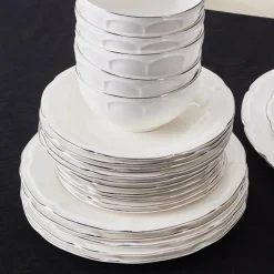 Karaca Tobias Platinum 12 Personen Geschirrset, 56 Teilig