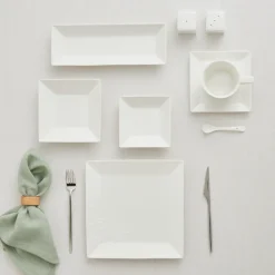 Karaca Trend Emboss Quadrat Frühstücksset und Servierschalen, 32 Teilig