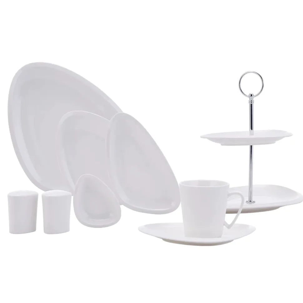 Karaca Trio für 6 Personen Frühstücksset und Servierschalen, 29 Teilig