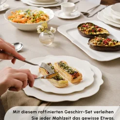 Karaca Vera White Geschirrset für 12 Personen, 84 teilig