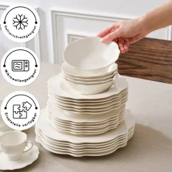 Karaca Vera White Geschirrset für 12 Personen, 84 teilig