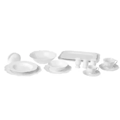 Karaca Vera White 12-Sitzer Tafelservice, 59-teilig