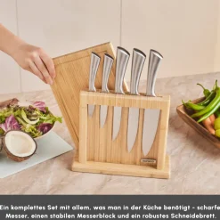 Karaca Vigor 7-teiliges Messerset und Schneidebrett