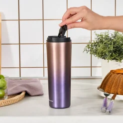 Karaca Violet, Edelstahl Thermosflasche, 450ML