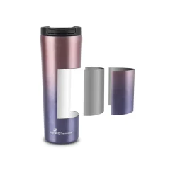 Karaca Violet, Edelstahl Thermosflasche, 450ML